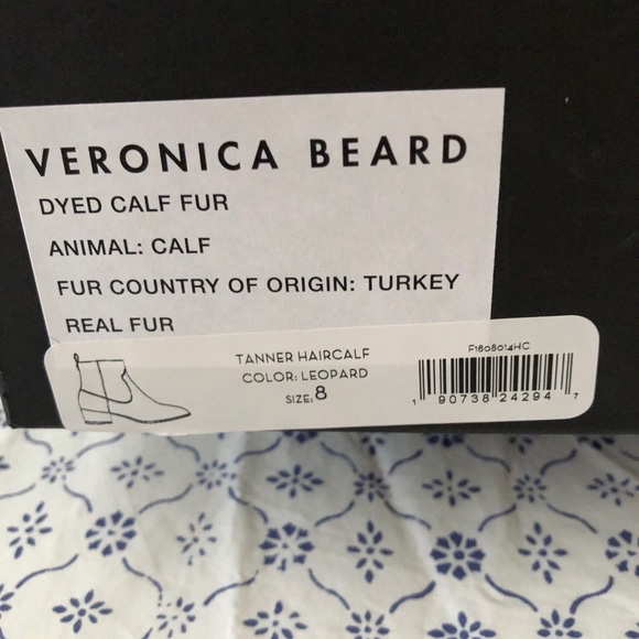 Veronica Bear Tanner Boot Leopard Pony Hair - Picture 5 of 5